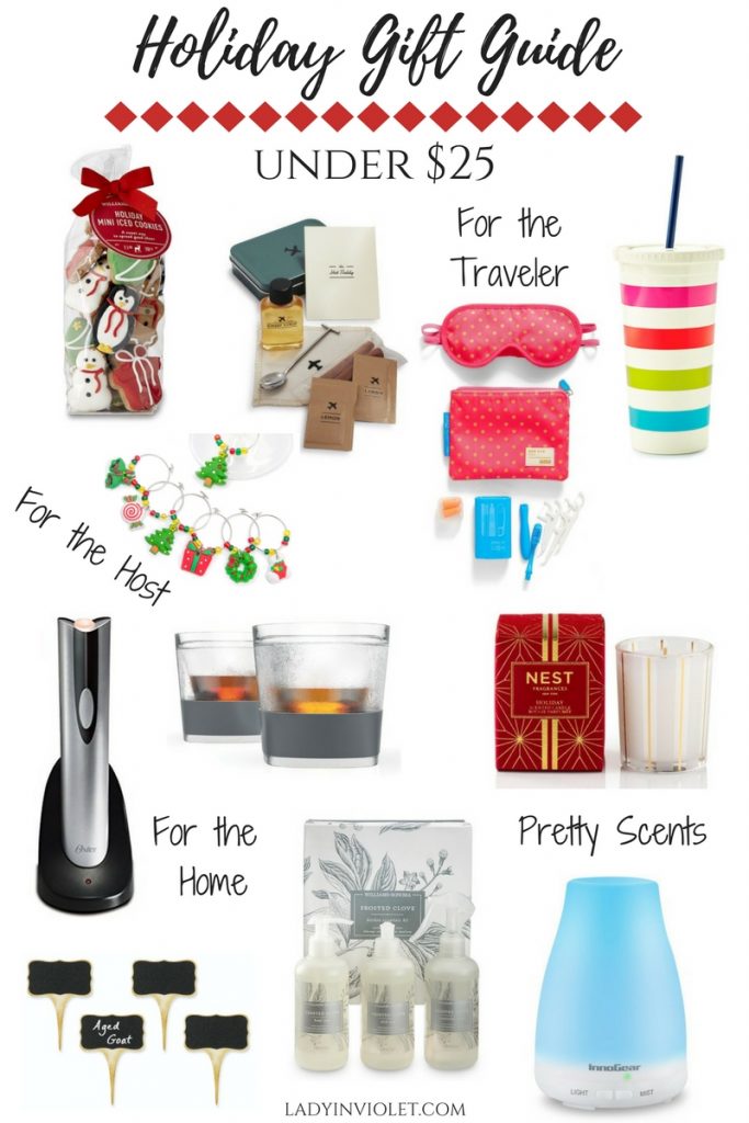 Houston blogger, Lady in Violet shares Christmas gift ideas under 25 dollars.