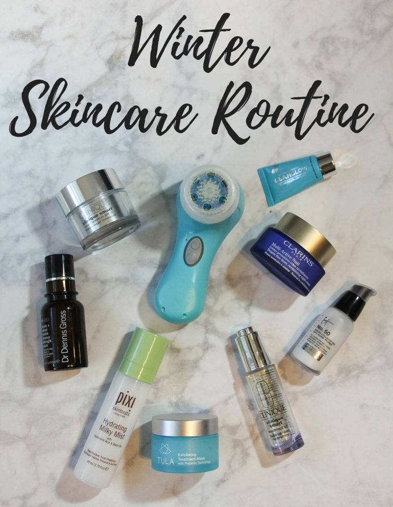 Houston Blogger Lady in Violet shares a winter skincare routine for women to use in the mornings and evenings.