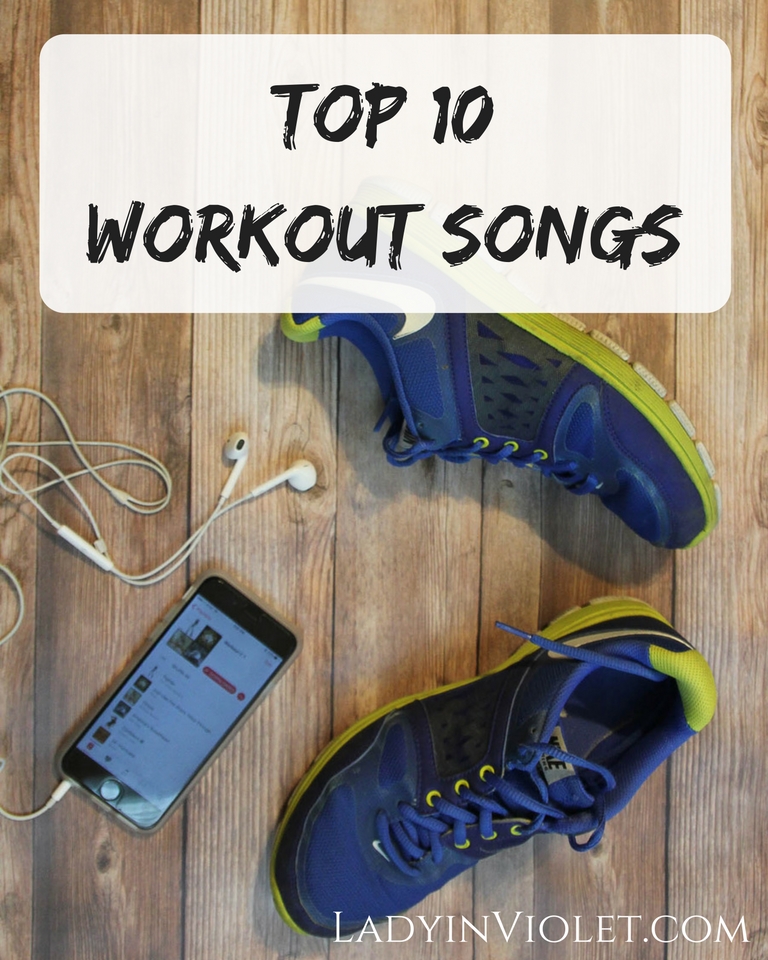 Houston Blogger Lady in Violet shares her top 10 workout songs for cardio workouts.