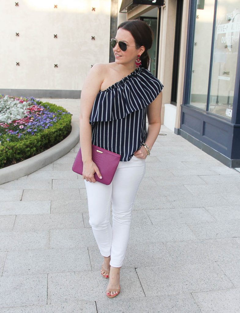 Houston fashion blogger styles dressed up casual outfits for spring.