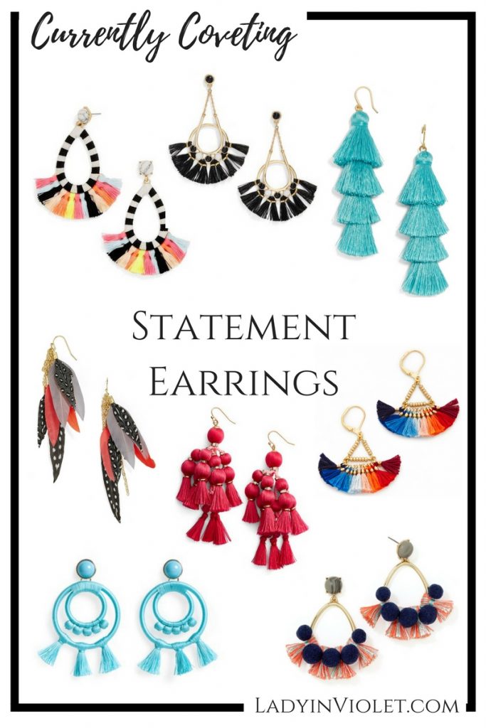 Statement Earrings | Spring Jewelry | Colorful Earrings | Summer Jewelry | Lady in Violet | Houston Style Blogger