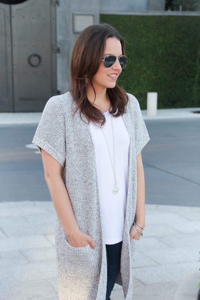 Gray short sleeve on sale cardigan