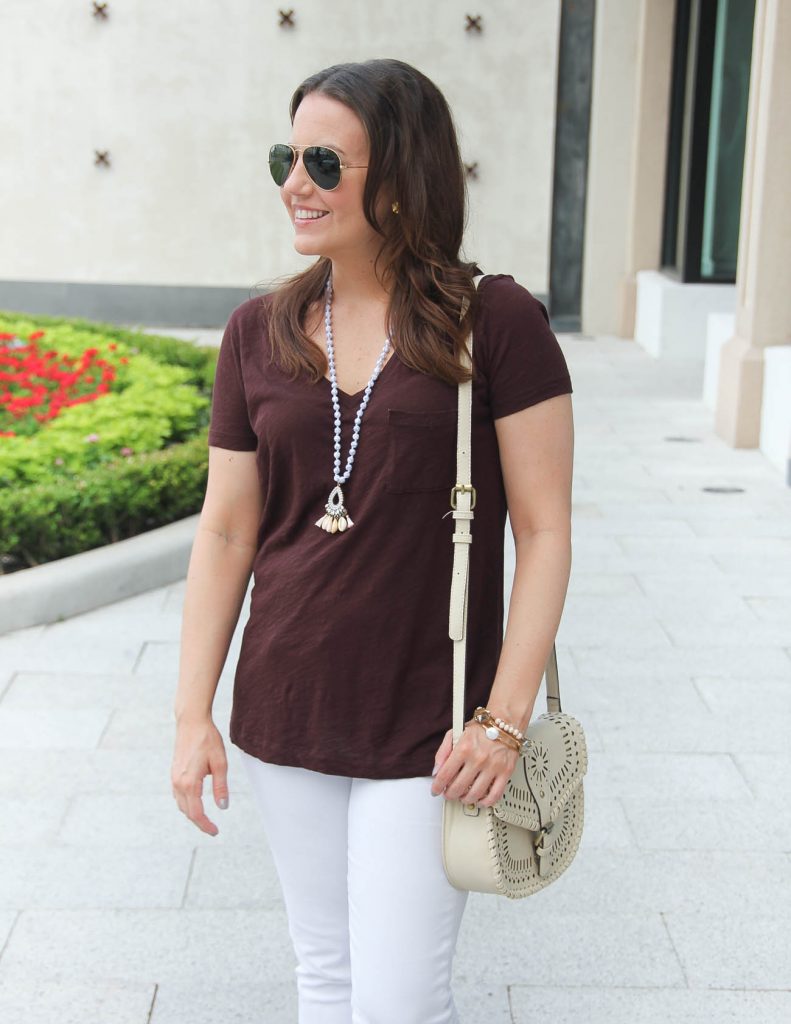 What to Wear with a Tshirt | Summer Vacation Outfit | Lady in Violet | Houston Fashion Blogger