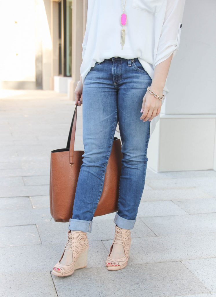 AG Skinny Jeans | Jeffrey Campbell Wedges | Summer Outfit | Lady in Violet | Houston Style Blogger