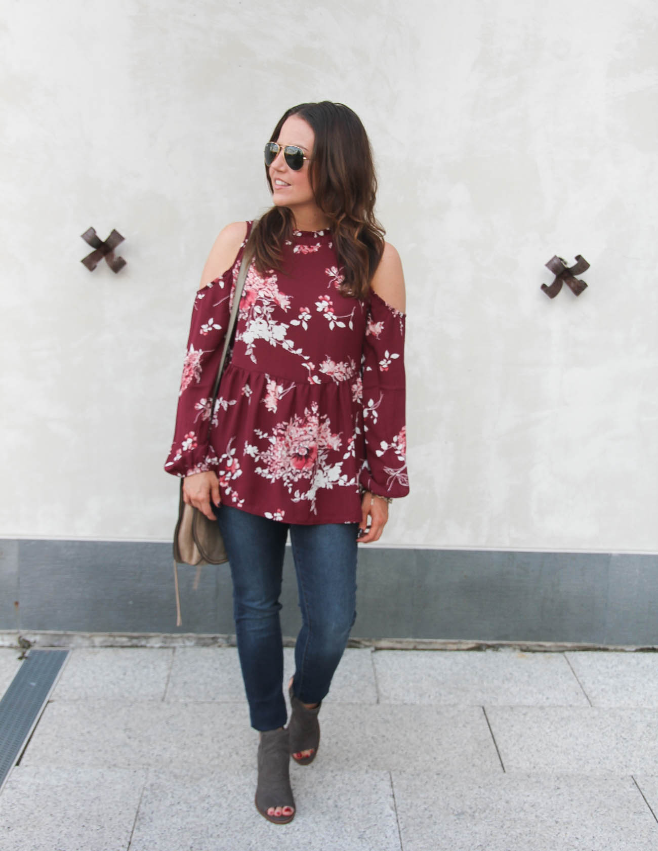 Elegant White Cold Shoulder Blouse With Claudine Collar And Lantern Sleeves For Women main image 1
