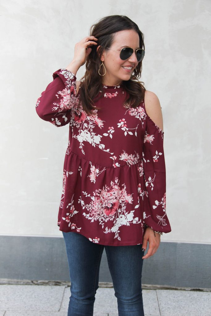 Fall Outfit | Nordstrom Anniversary Sale Favorite Top under $50 | Lady in Violet | Houston Fashion Blogger