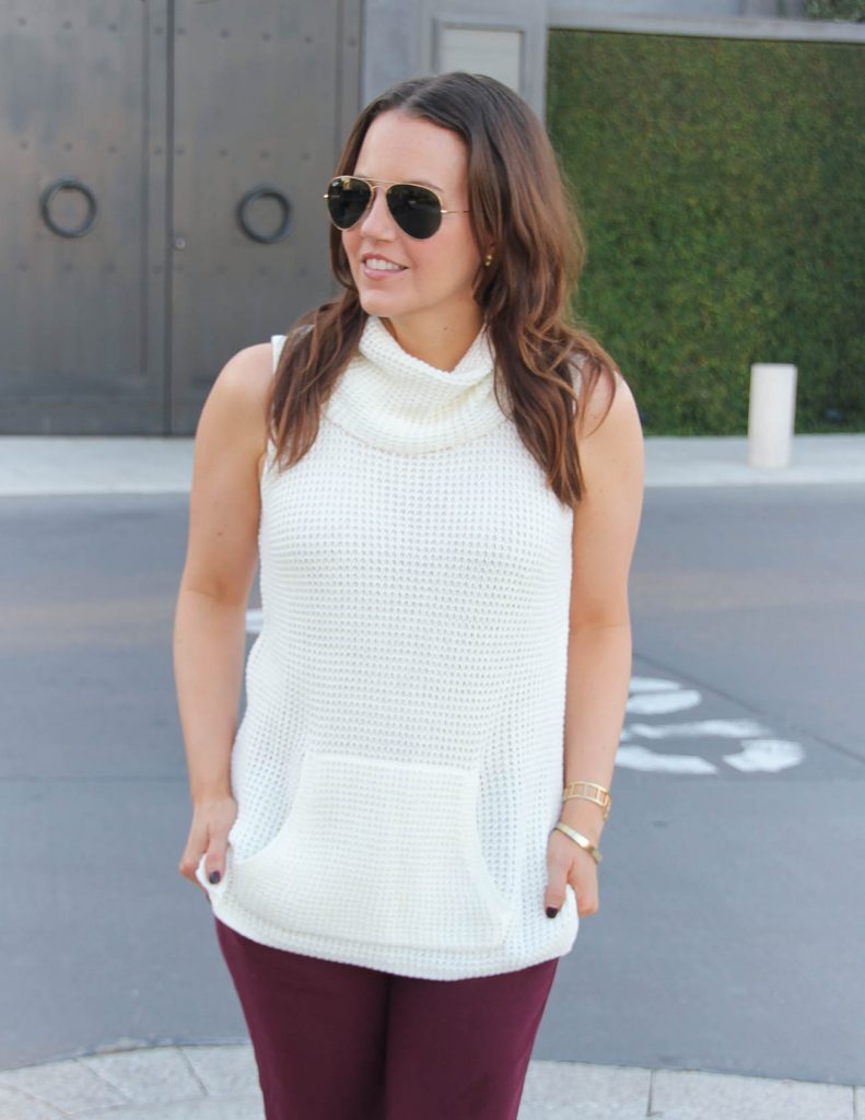 Fall Office Outfit | Ivory Turtleneck Sweater | NSale Pick | Lady in Violet | Houston Fashion Blogger