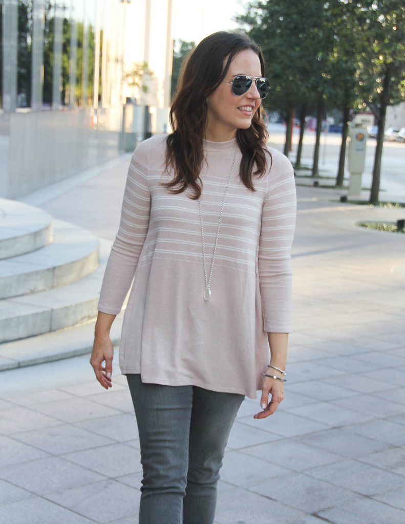 Winter Outfit | A-Line Sweater | Coin Pendant Necklace | Houston Fashion Blogger Lady in Violet