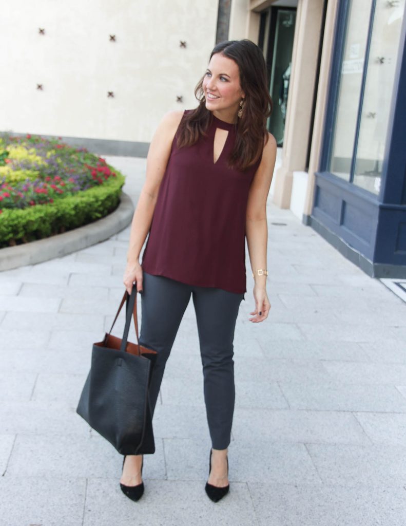 Gray Work Pants + Perfect Layering Top - Lady in VioletLady in Violet