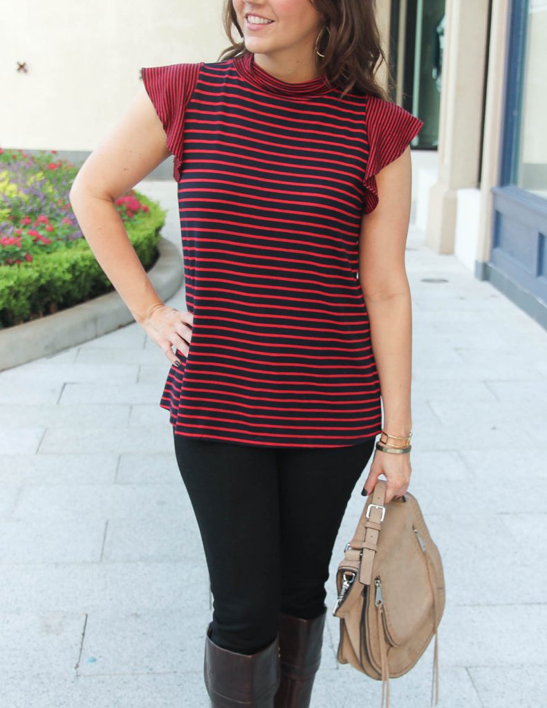 Cute Fall Top for Warm Weather | Rebecca Minkoff Bag | Houston Fashion Blogger Lady in Violet