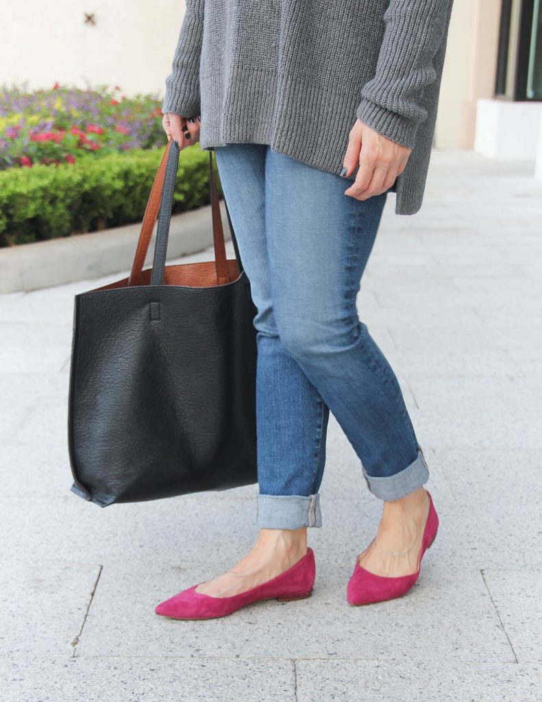 Fall Outfit | Ag jeans | Pink Flats | Lady in Violet Fashion Blog