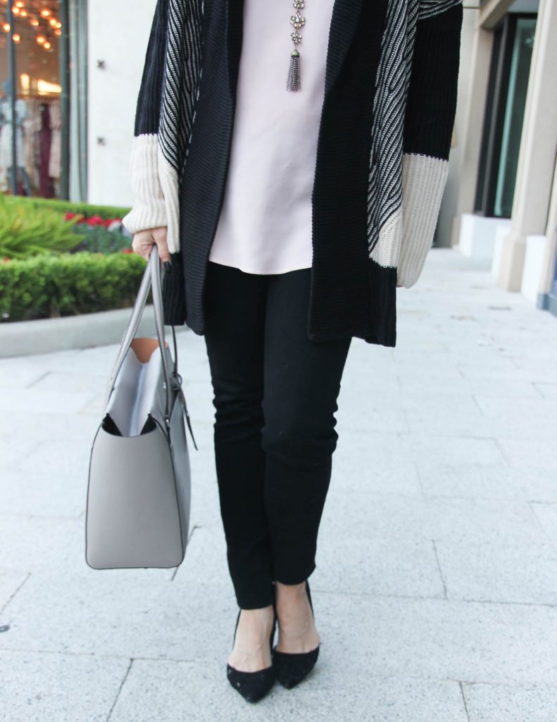 Winter Outfit | Black Skinny Jeans | Black Heels | Houston Fashion Blogger Lady in Violet