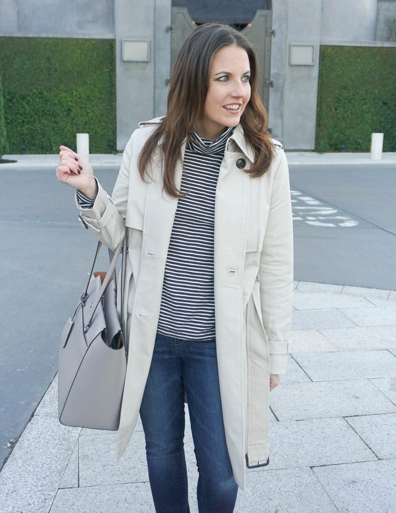 Winter Outfit | Classic Trench Coat | Tory Burch Bag | Houston Fashion Blogger Lady in Violet