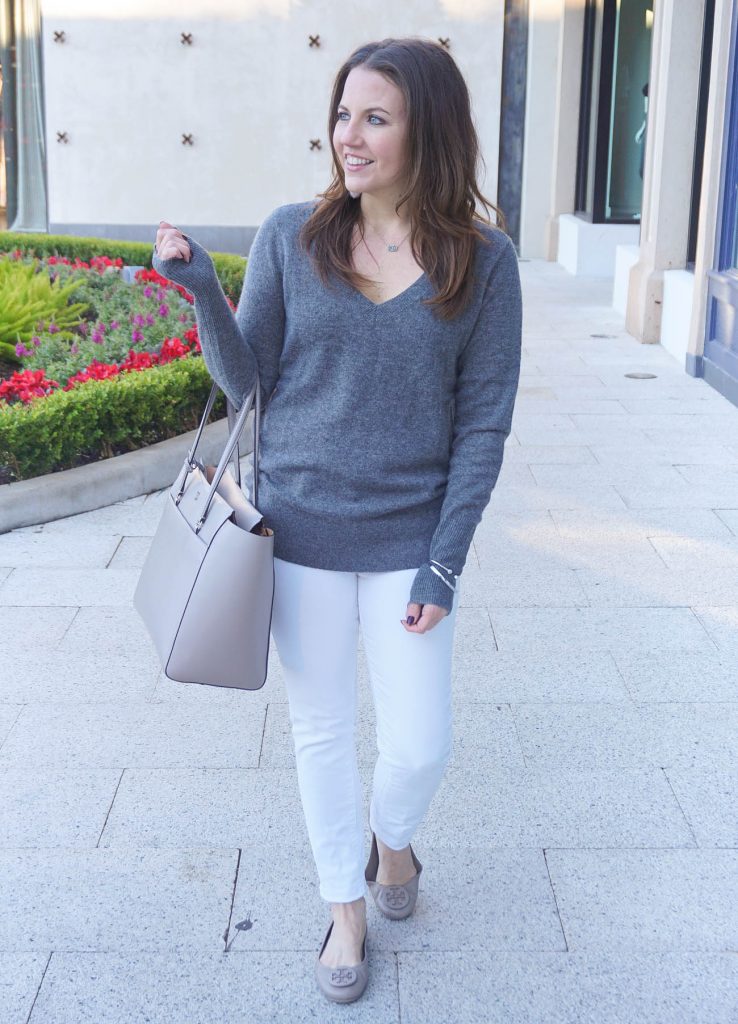 Fall Outfit | Cashmere Sweater | Skinny Jeans | Houston Fashion Blogger Lady in Violet