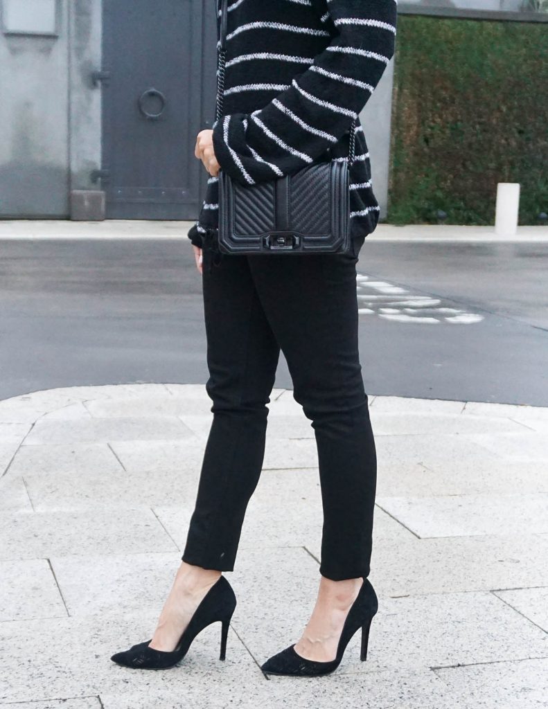 Fall Outfit | Black Skinny Jeans | Black Crossbody Bag | Houston Fashion Blogger Lady in Violet