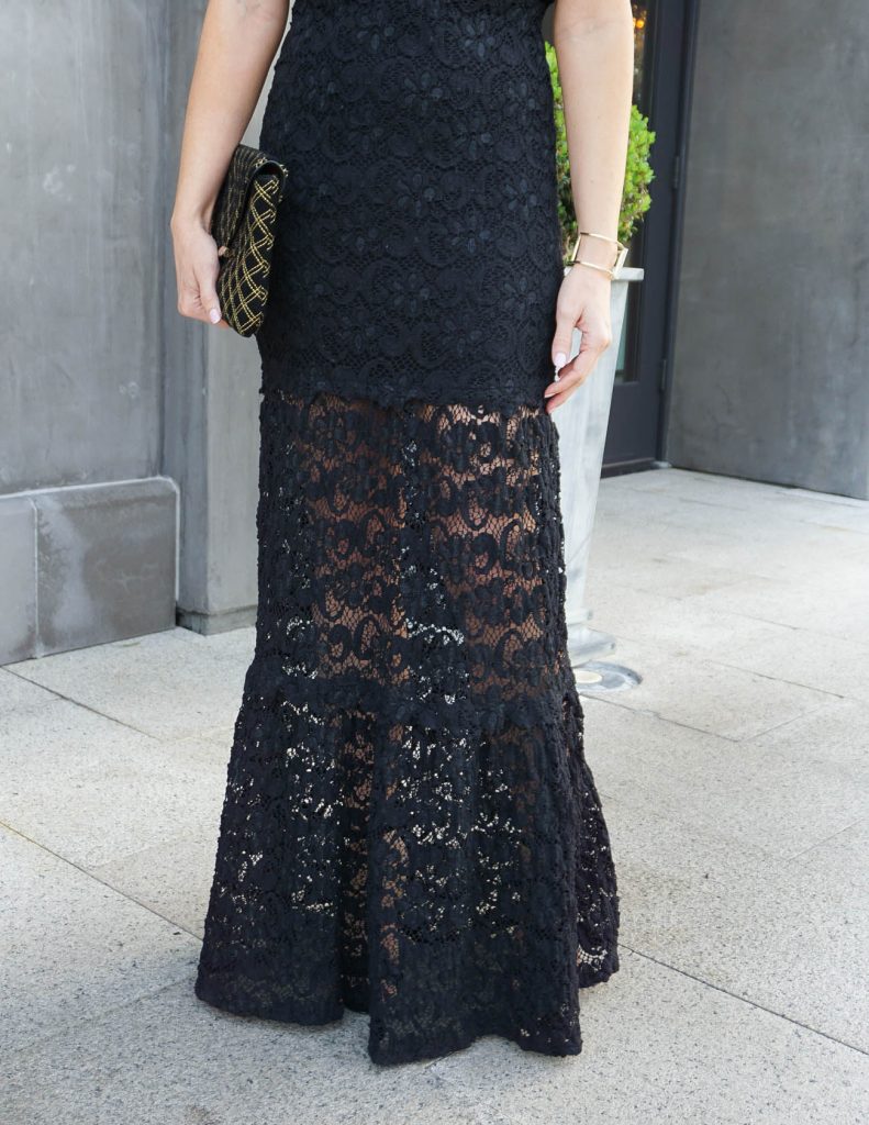 Formal Prom Dress | Black Lace Dress | Houston Fashion Blogger Lady in Violet