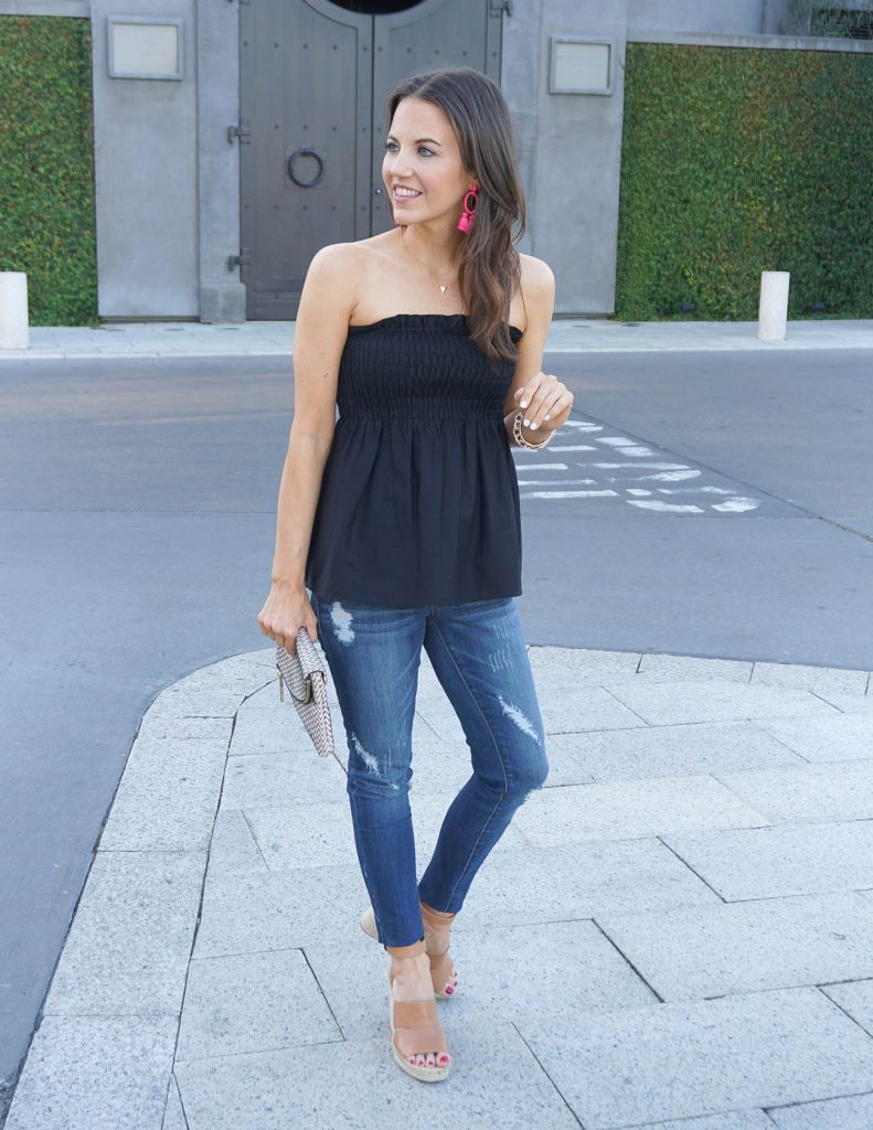 Strapless top outlet outfit