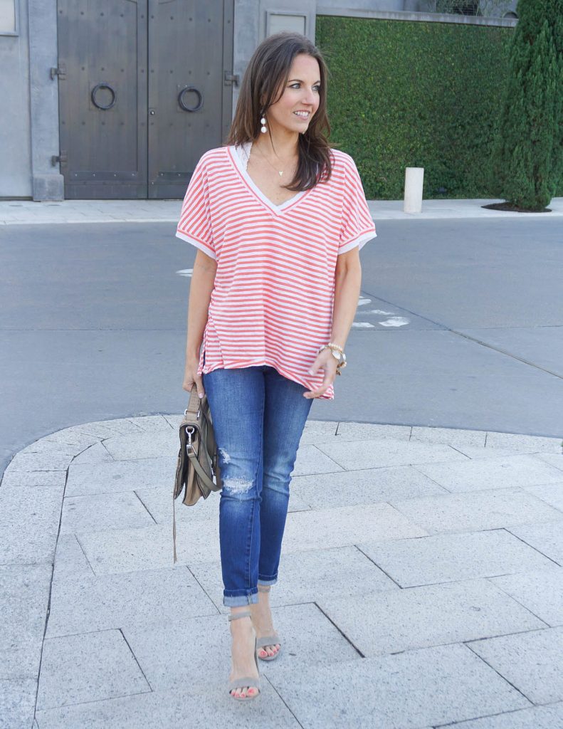 How to Dress up an Oversized Tee for Summer | Houston Fashion Blogger Lady in Violet