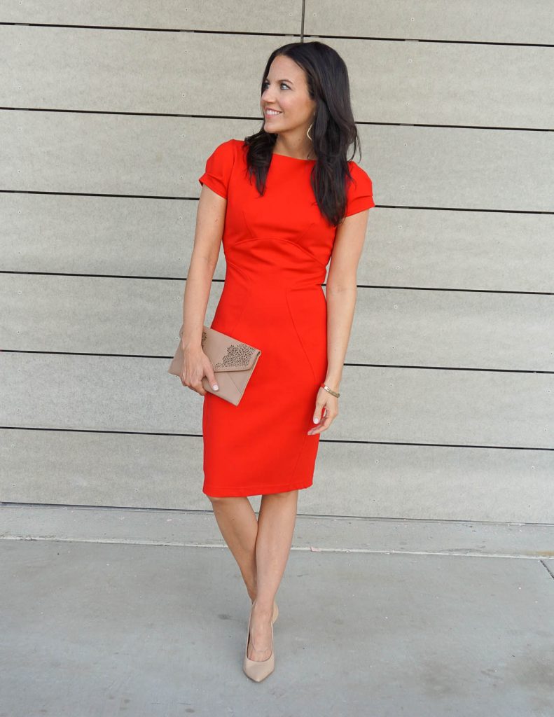 What to Wear to Theatre | Little Red Dress | Fall Outfit | Houston Fashion Blogger Lady in Violet