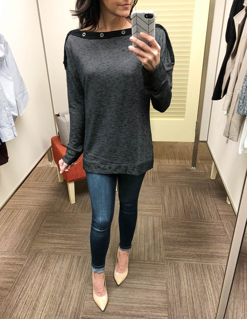 Fall outfit | boatneck sweater | nordstrom anniversary sale dressing room diaries| Houston Fashion Blogger Lady in Violet