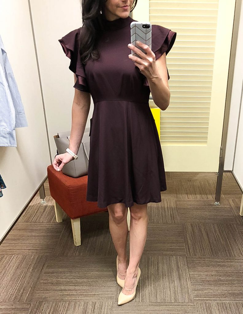 burgundy dress | nordstrom anniversary sale | fall fashion | Houston Fashion Blogger Lady in Violet