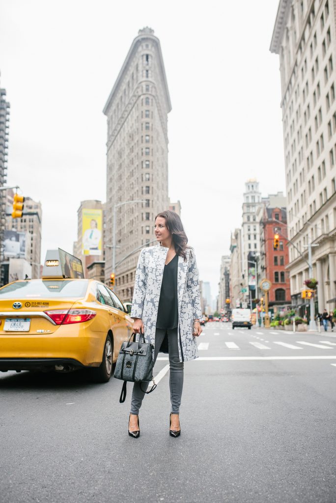 winter outfit | cinzia rocca floral coat | new york street style | Houston Fashion Blogger Lady in Violet