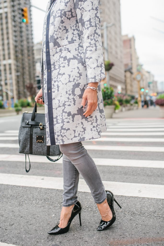 Winter outfit | cinzia rocca coat | black patent heels | Houston Fashion Blogger Lady in Violet