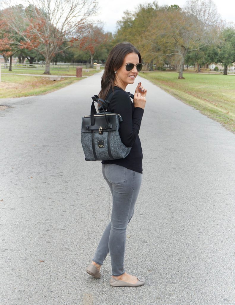 Winter outfit | henri bendel mini jetsetter | tory burch flats | Houston Fashion Blogger Lady in Violet