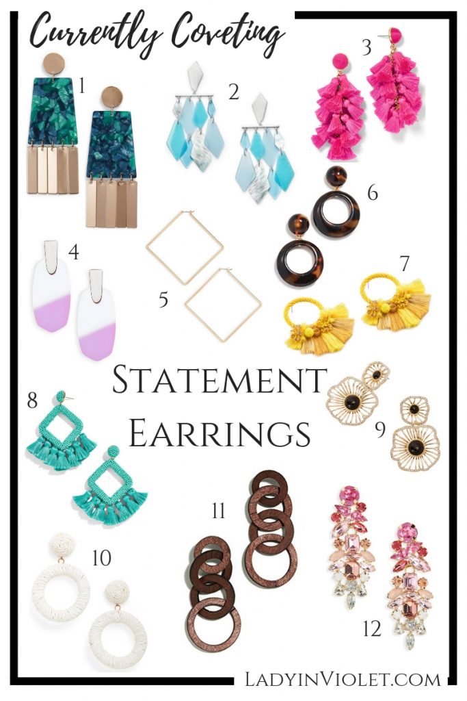 spring statement earrings | colorful jewelry | Houston Fashion Blogger Lady in Violet