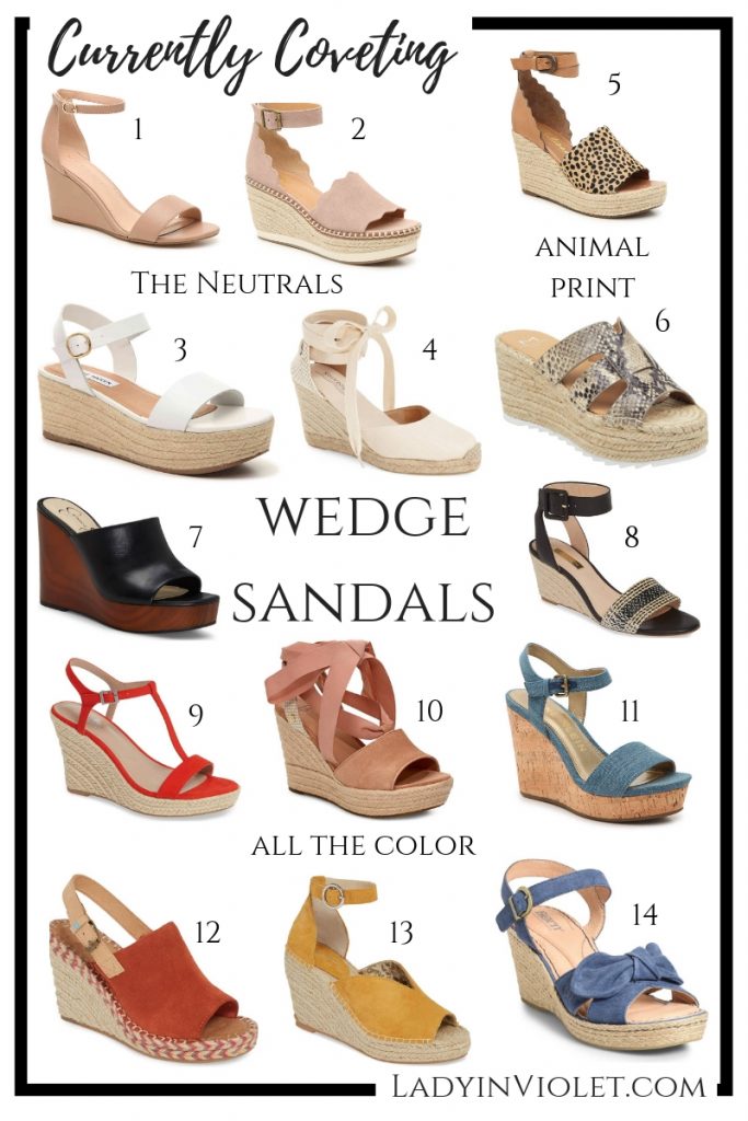 2019 store wedge sandals