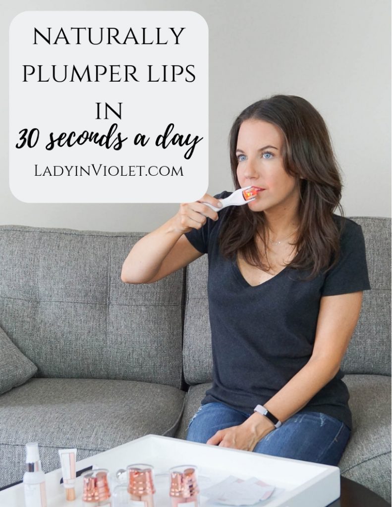 naturally plumper lips in 30 seconds | GloPro lip microneedler review | Houston Blogger Lady in Violet