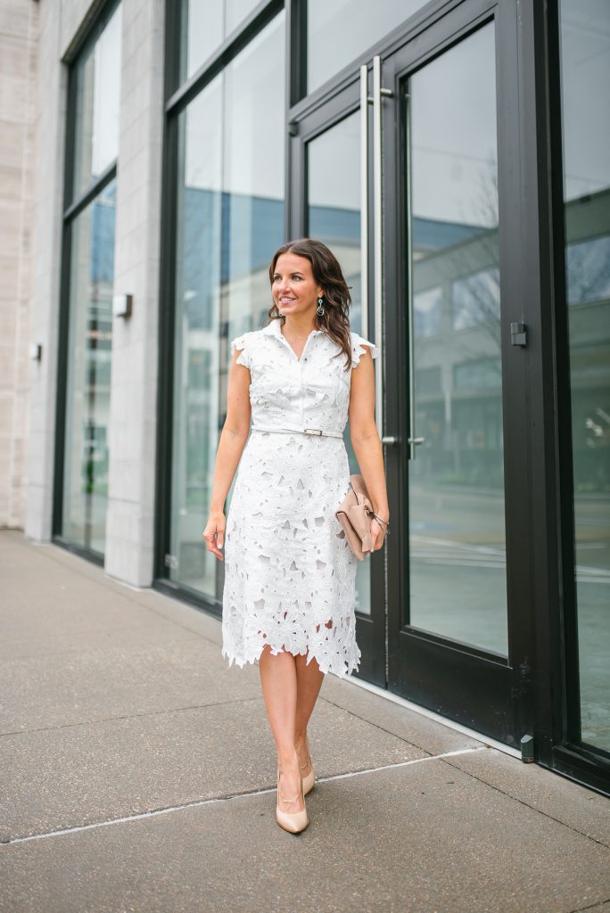 Spring White Dresses under $100, Lady in Violet