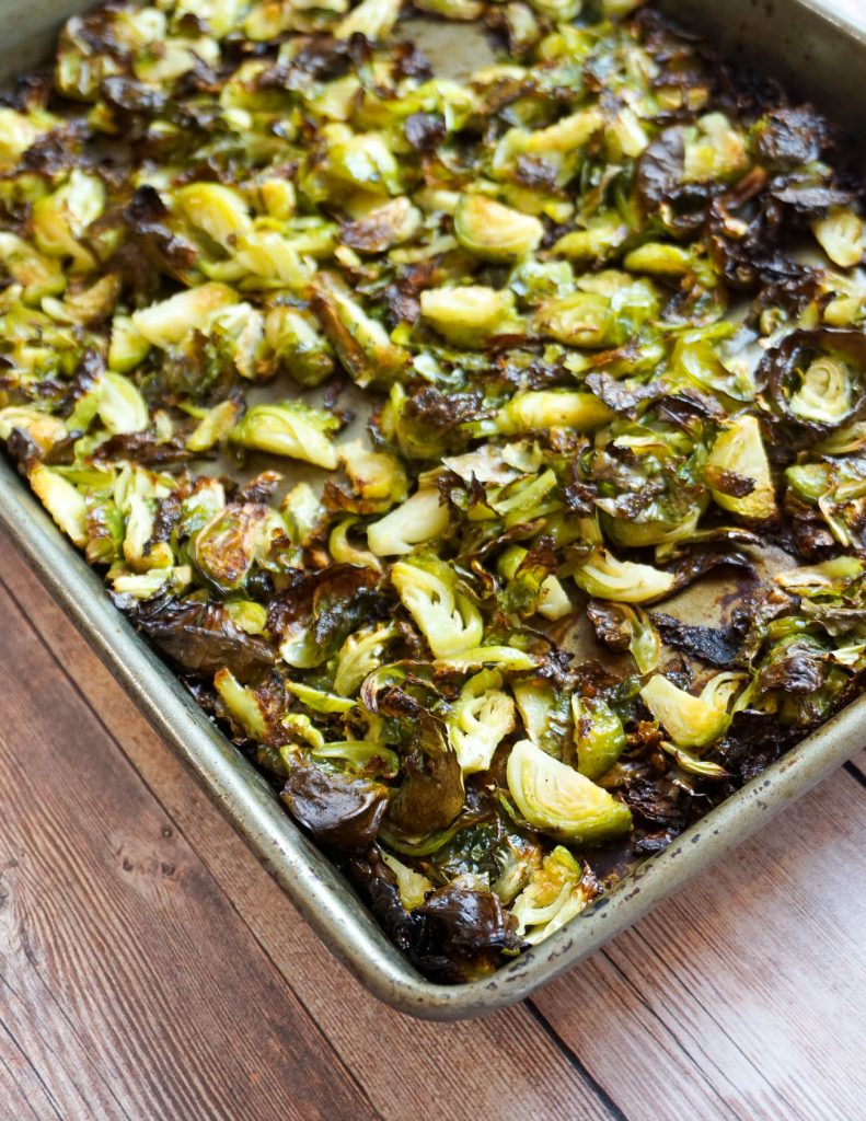 how to bake brussels sprouts in the oven | LadyinViolet.com