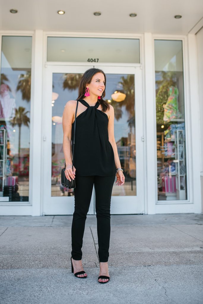 Black Halter Top