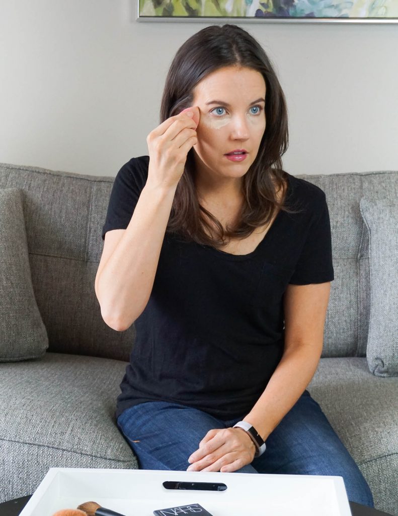 how to use a beauty blender to apply concealer | Beauty Blog Lady in Violet