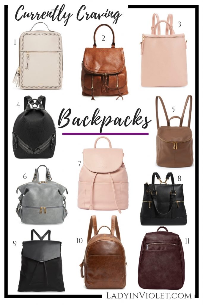 currently craving backpacks | Houston Fashion Blogger Lady in Violet