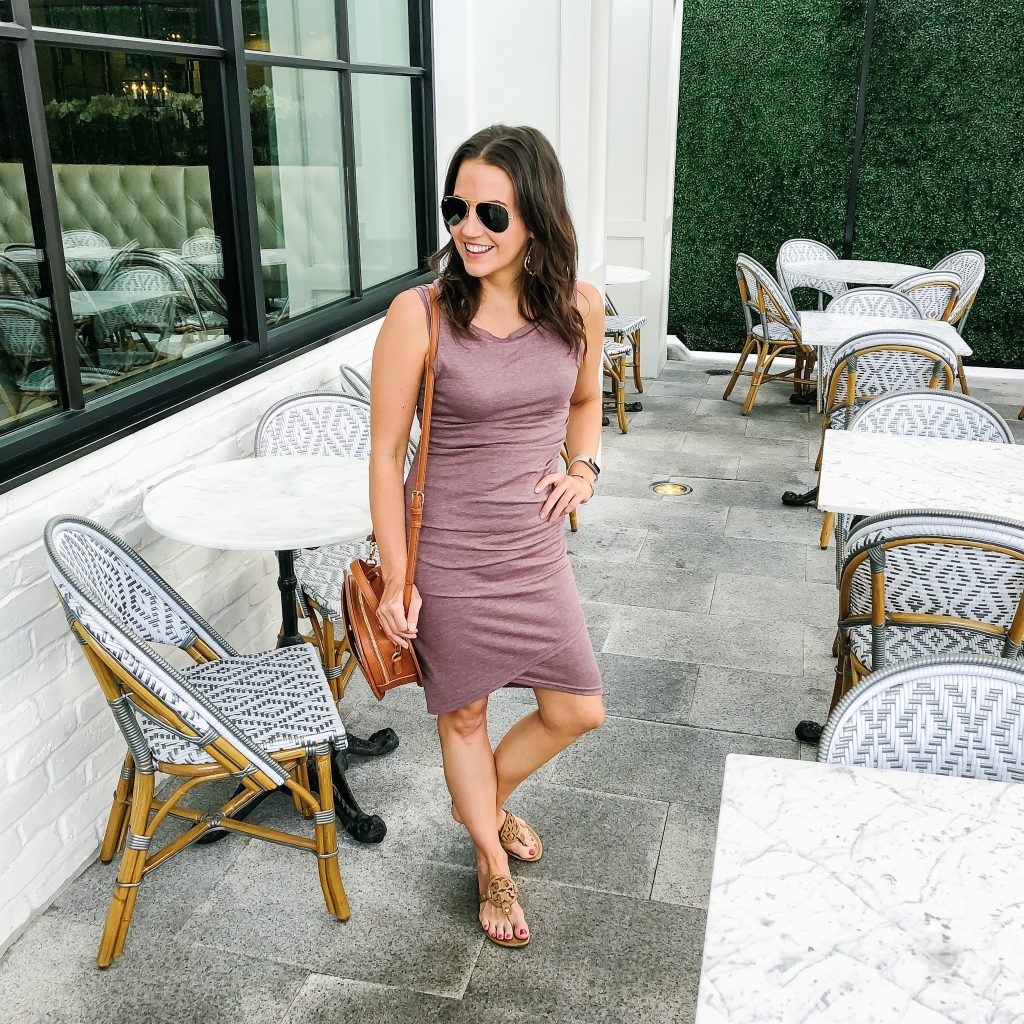 summer outfit | rose pink fitted dress | brunch look | Budget Friendly Fashion Blog Lady in Violet
