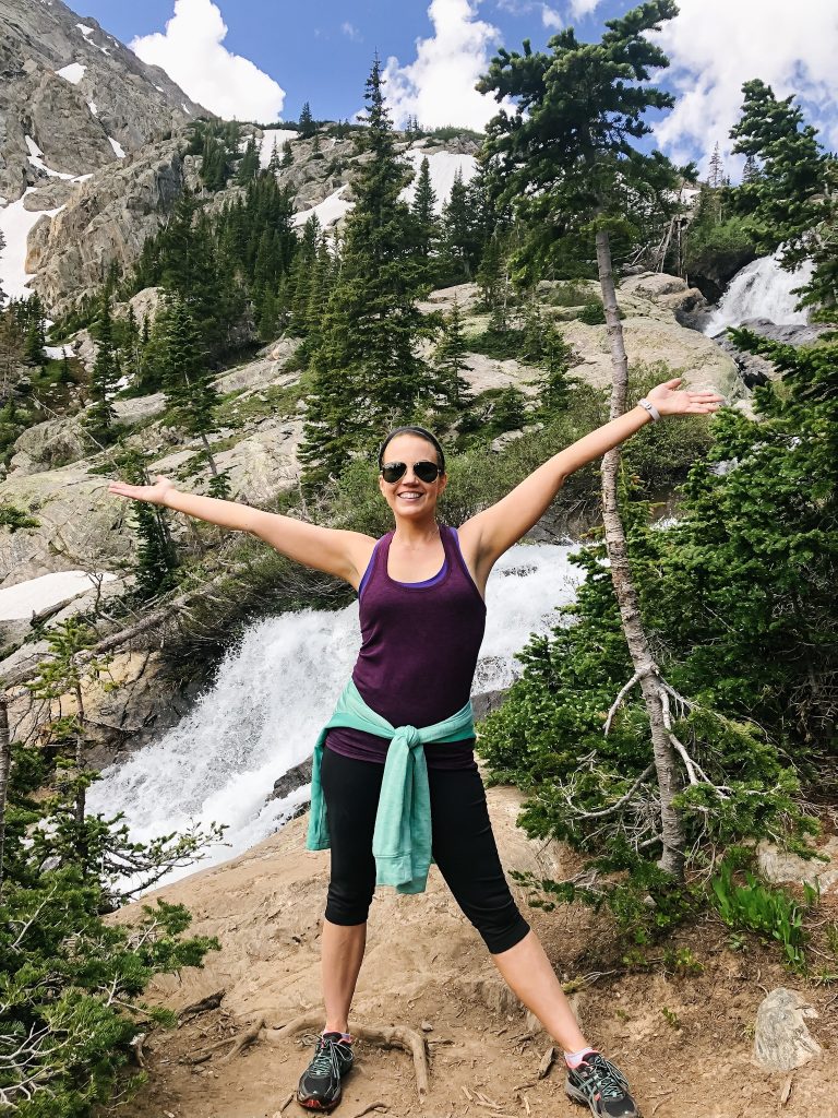 hiking outfit | lululemon tank top | breckenridge colorado activity | Lifestyle Blog Lady in Violet