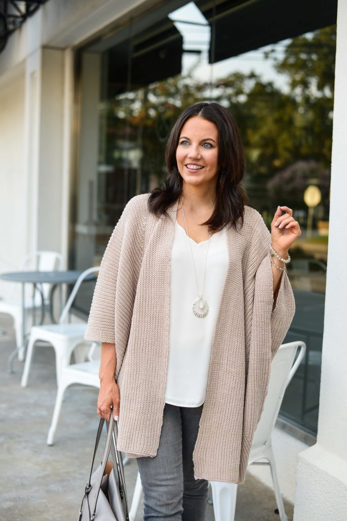 Blush Pink Cardigan + Happy New Year, Lady in Violet