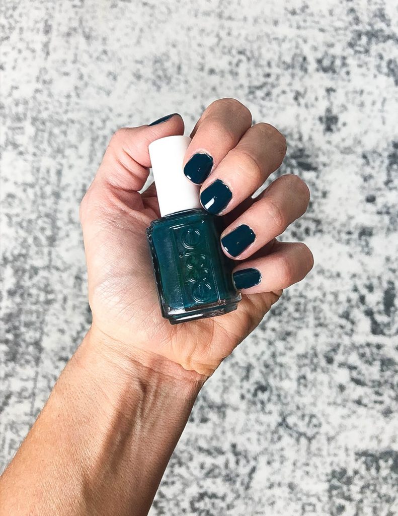 dark teal nail polish | top nail colors to try this season | essie nail polish | Favorite Beauty Blog Lady in Violet