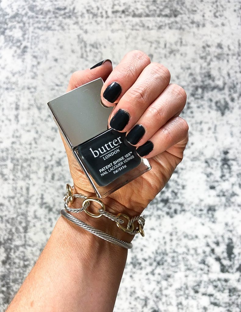 dark charcoal gray nail polish | most popular dark nail colors | butter london nail polish | Top Beauty Blog Lady in Violet