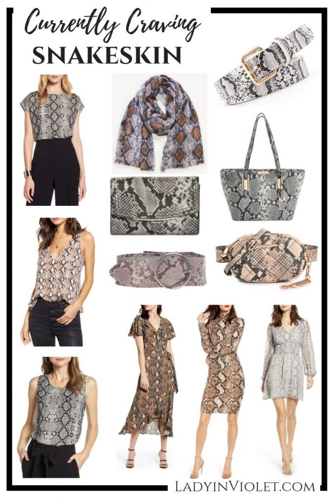 fall trends snakeskin print clothing and accessories | Affordable Fashion Blog Lady in Violet