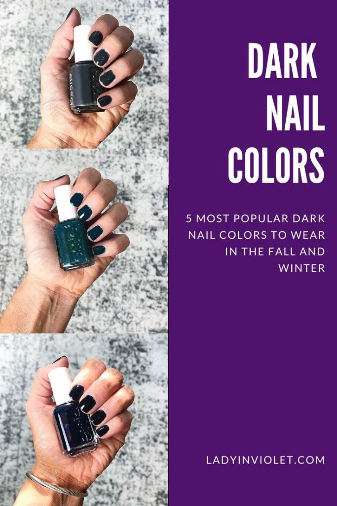 top dark nail colors to try this fall | Houston beauty blogger Lady in Violet