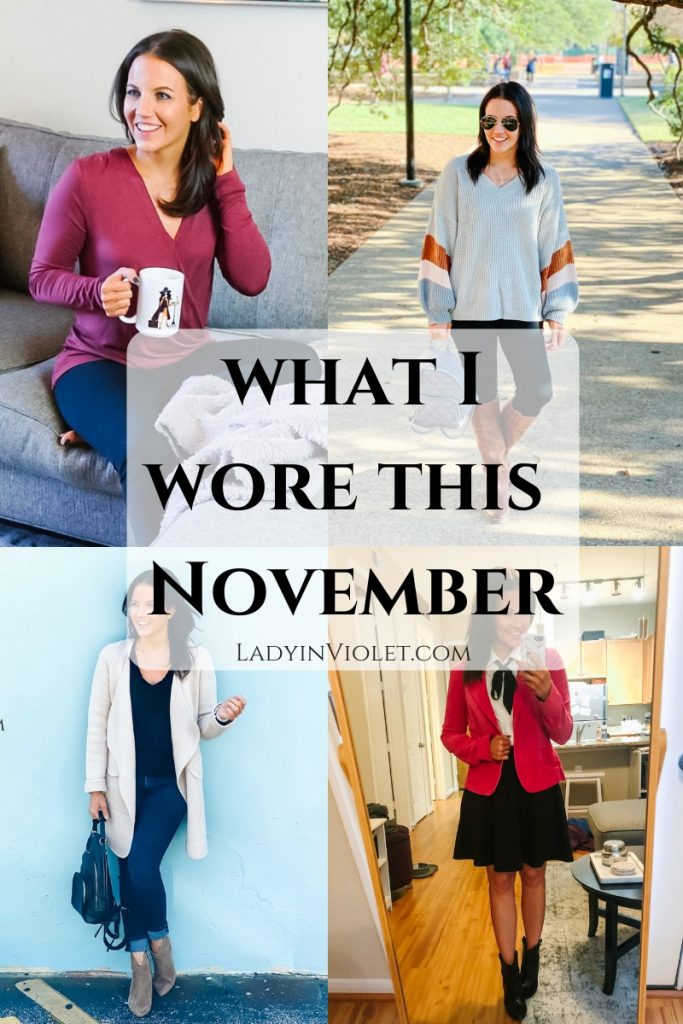 What I Wore This Month + Black Friday Sales - Lady in VioletLady in Violet