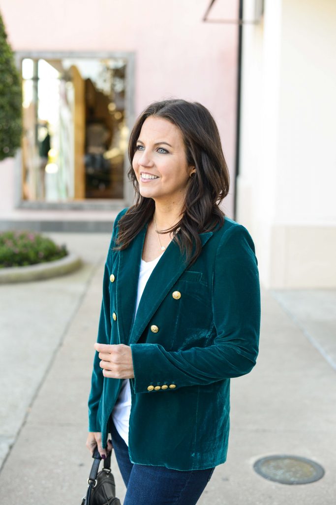 Green velvet hot sale blazer dress