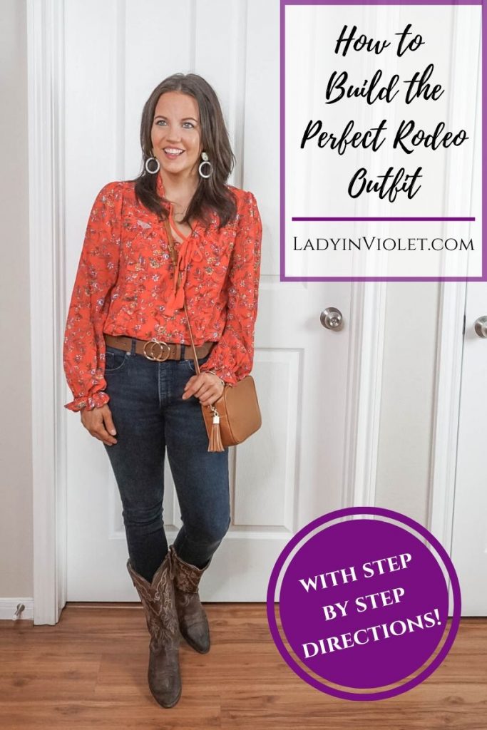 Rodeo Outfit Without Cowboy Boots, Lady in Violet, Houston Blogger