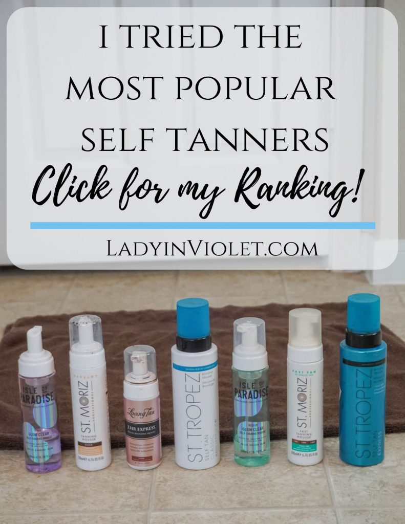 best self tanners ranked | self tanner reviews | Beauty Blogger Lady in Violet