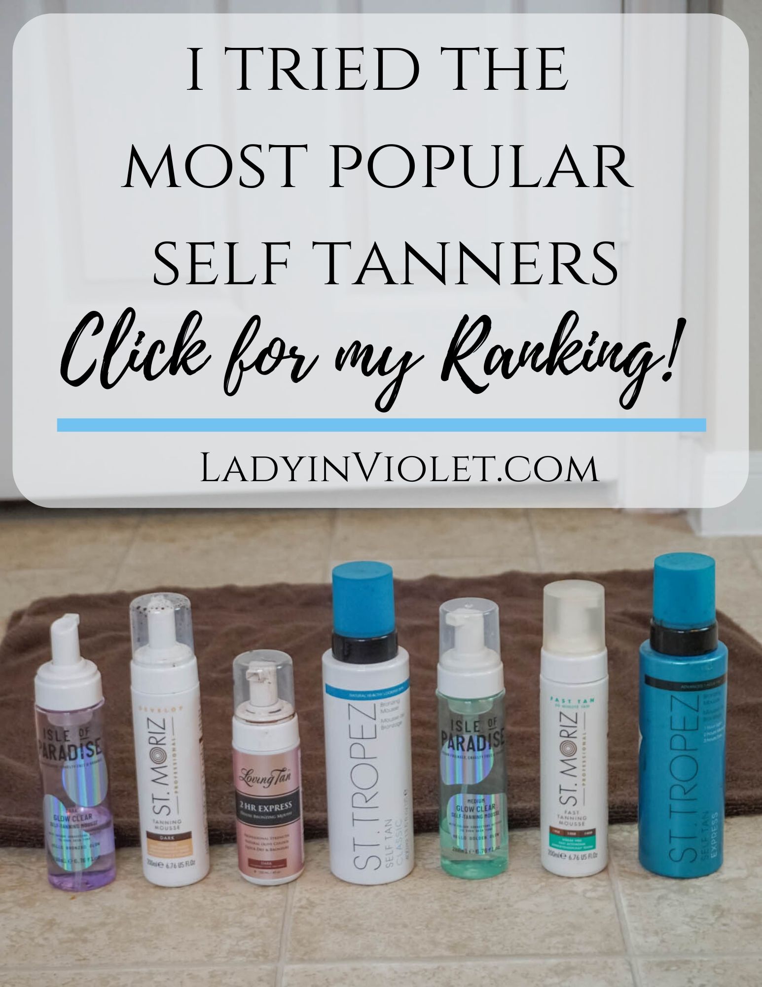 Most Popular Self Tanners Reviewed Lady in VioletLady in Violet