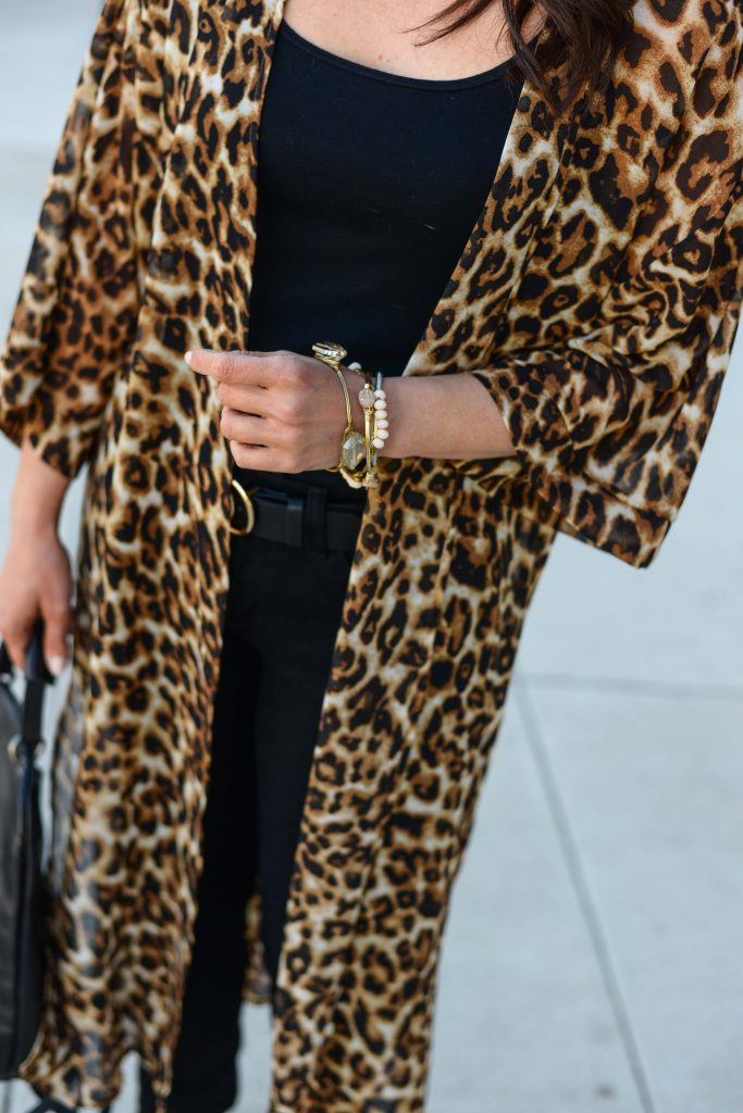 Leopard kimono hot sale outfit