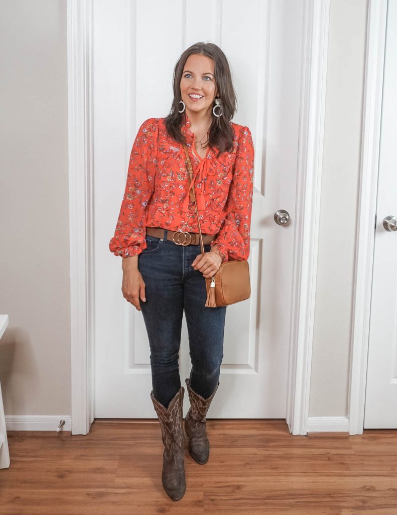 houston rodeo outfit idea | western wear | cowboy boots | Southern Fashion Blog Lady in Violet